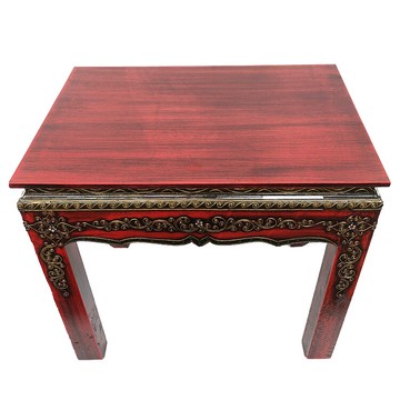 泰國進口泰式小桌子 東南亞風格實木方桌 特色家居飾品1入