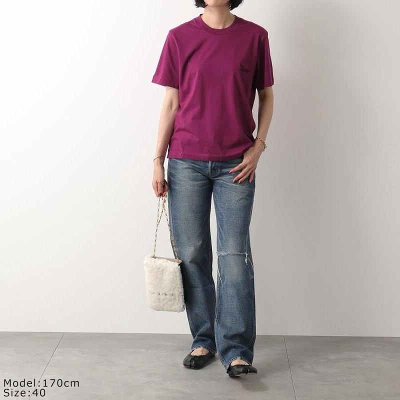 マルニ MARNI Tシャツ カットソー 半袖 クルーネック ロゴ 刺繍 36 紫 パープル THJE0211X0 UTCZ68 /KU レディース 楽天市場】MARNI マルニ Tシャツ【1枚単品】THJE0211X2 UTCZ68