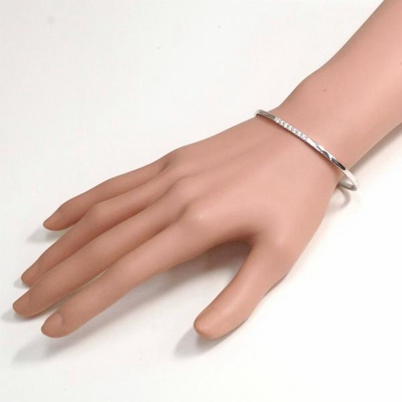 Star スタージュエリー ダイヤモンド 0.12ct バングル ブレスレット 