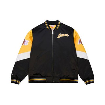 Mitchell & Ness NBA THROW IT BACK HEAVYWEIGHT SATIN JACKET VINTAGE LAKERS 男 其他外套 JK11198-LALBLCK