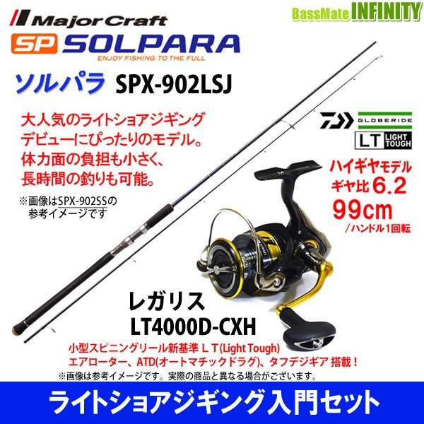 ライトショアジギング入門セット メジャークラフト ソルパラ Spx 902lsj ダイワ 18 レガリス Lt4000d Cxh 通販 Lineポイント最大0 5 Get Lineショッピング