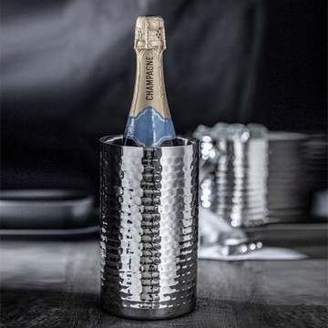 《VEGA》Arvada錘紋不鏽鋼雙層保冷冰桶- 冰酒桶 冰鎮桶 保冰桶