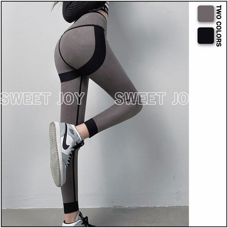 On ブラック レギンス ストレッチ素材 ストレッチ素材 レギンス スパッツ Lサイズ 黒 - メルカリ