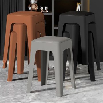 Mr.box 皮面舒適椅凳-高款 4入 多色可選