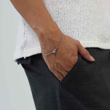 【ᴛᴏs】Closer Bracelet 扭結手鍊 紐約風金屬飾品 - 白金色
