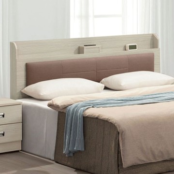 文創集 高爾5尺貓抓皮革雙人可收納床頭片(不含床底＋不含床墊)-152x14x106cm免組