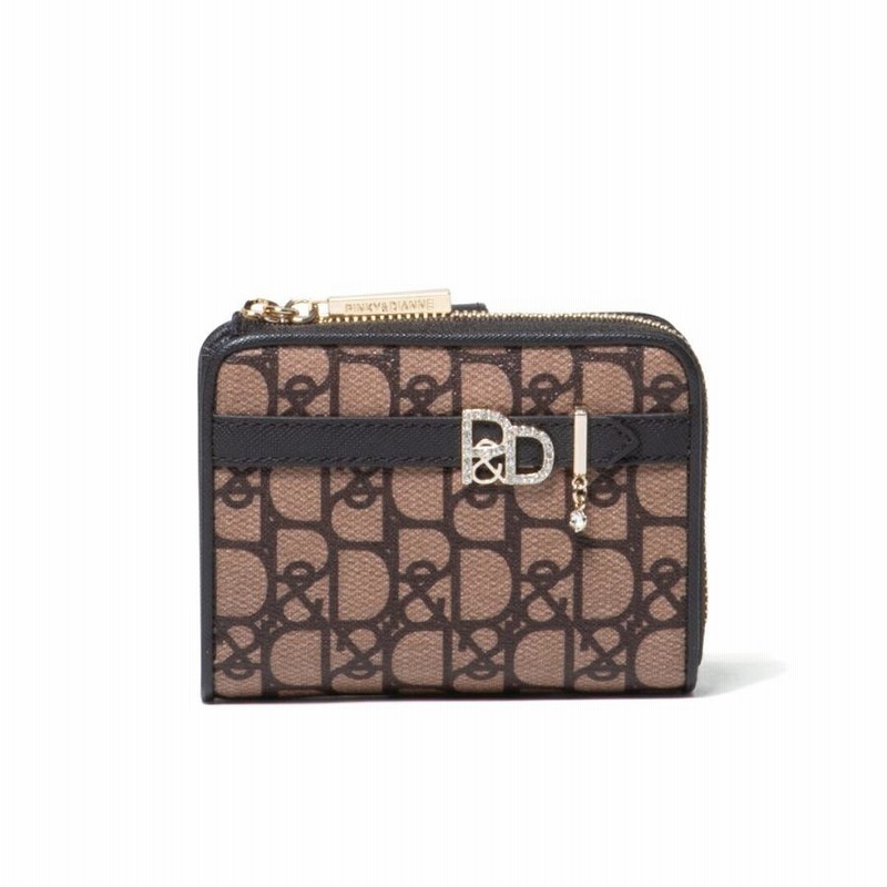 未使用パドロック折り財布 正規販売店】PINKY&DIANNE パドロック L字ファスナー折り財布