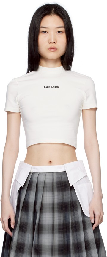 Palm Angels 灰白色 Classic Logo Baby T 恤