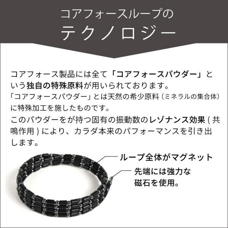 コアフォースループ SUS70 ブレスレット ネックレス ゴルフ 中嶋常幸