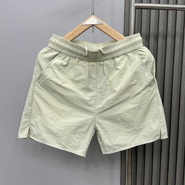 冰絲運動速干三分短褲男士夏季高端超薄款透氣休閑外穿沙灘四分褲