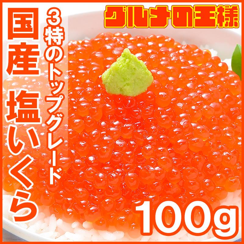 いくら イクラ 国産 塩いくら 塩イクラ 100g