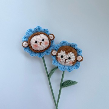 鈎針編織猴子花