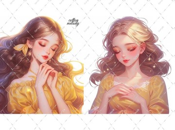 original sticker no.2422 人物貼紙 原創貼紙 原創人物貼紙 裝飾貼紙 cotton melody