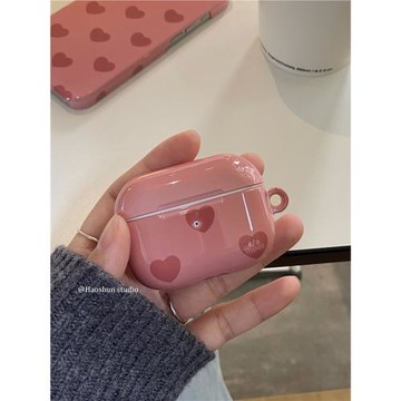 粉粉愛心適用于Airpods4保護套airpods2耳機套aipods二代藍牙AirPodspro2代韓ins風菲林耳機殼AirPodspro3