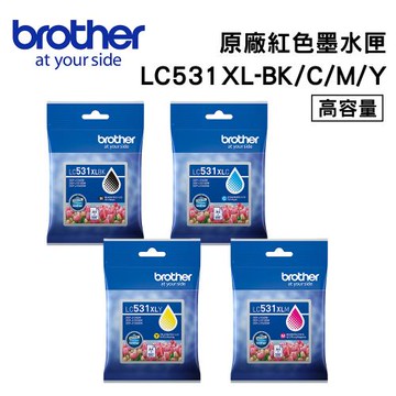 Brother LC531XL BK/C/M/Y 原廠連供高容量墨水匣 四色組合