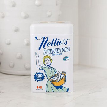 【Nellie s】復古鐵盒天然洗衣粉 (1.5kg/100次用)｜冷水即溶、低敏親膚、HE高效省水專用