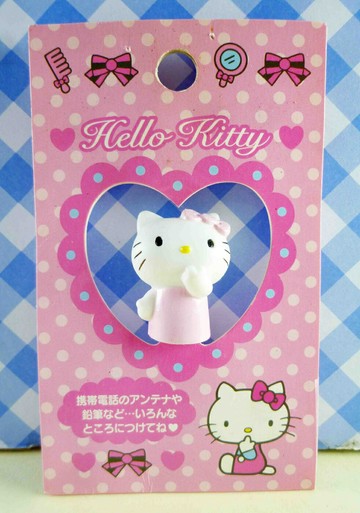 【震撼精品百貨】Hello Kitty 凱蒂貓 KITTY貼紙-天線頭-粉嗚嘴 震撼日式精品百貨