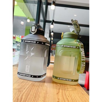 蹲蹲桶水杯水壺超大容量男女運動耐高溫喝水桶瓶健身頓頓吸管杯子