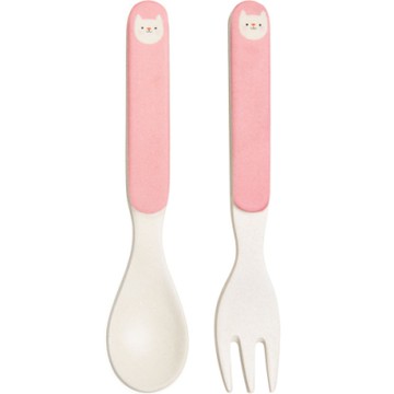 《Rex LONDON》兒童餐具2件-貓咪-- 湯匙 叉子 餐刀