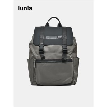 lunia原創雙肩包時尚男女中性翻蓋大容量防水旅行包14寸電腦書包