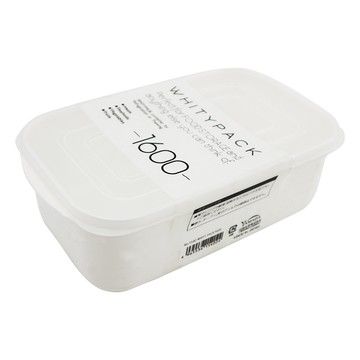 日本製WHITYPACK可微波保鮮盒-1600ml-6入