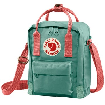 Fjallraven 小狐狸 Kånken Sling 多功能輕量防潑水隨身袋2.5L.單肩側背包.斜背包/23797-664-319 霜綠/桃粉紅