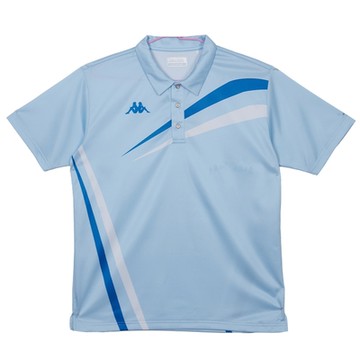 KAPPA義大利時尚吸濕排汗中性短袖POLO(K4T)水藍311L41WW55