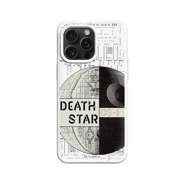 iPhone 15 Pro Max SolidX 白 - 迪士尼-星際大戰 Star Wars - 星際大戰 – 死星結構圖