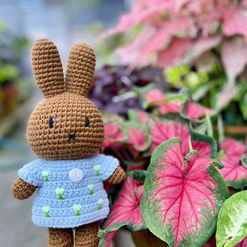 荷蘭 Just Dutch | Melanie 編織娃娃和她的粉藍鬱金香洋裝