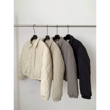 【太妮絲OI49】現貨 韓系 暖雲 葫蘆外套 絨毛翻領短版羽絨感外套 保暖 小香風棉服 冬季 短版外套 外套 蓬蓬外套