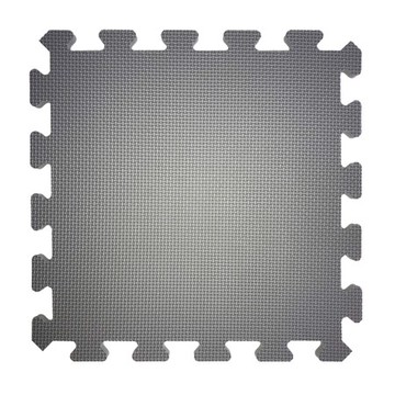 素色安全地墊30x30x1cm 6入-卵石灰