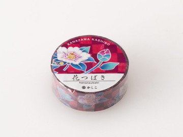 日本進口KASHIKO日本傳統藝術和紙膠帶 – 椿花 / 日本製 手帳
