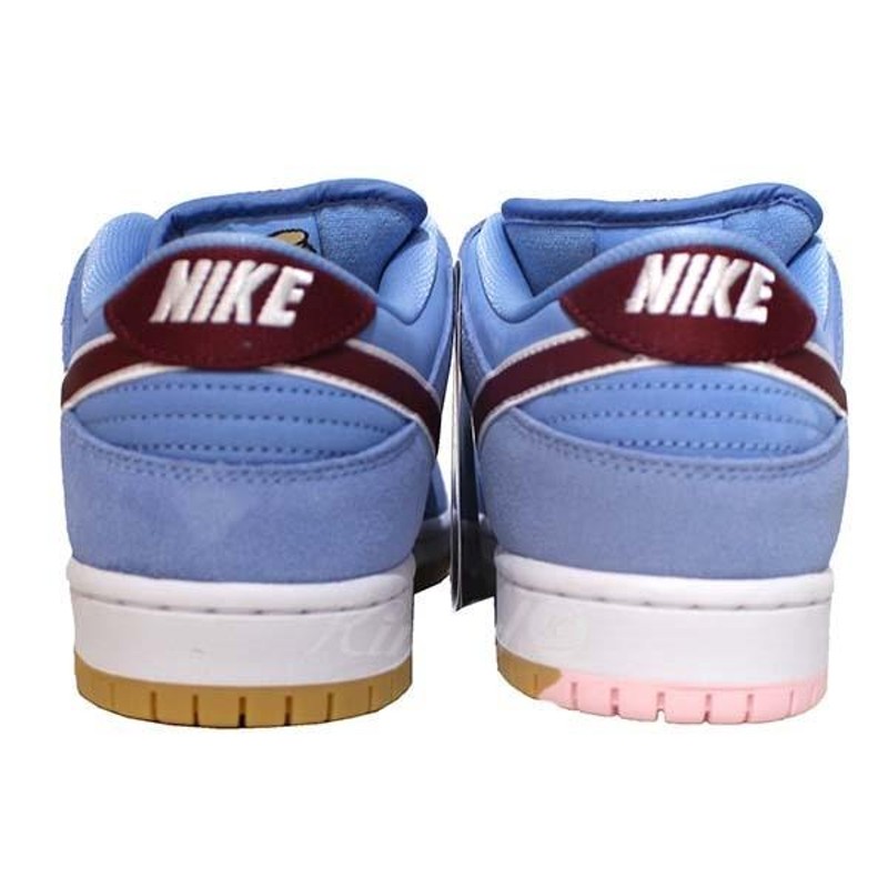 NIKE SB Dunk Low Valour Blue Team Maroon ダンクロー スニーカー スカイブルー サイズ：26．5cm (青山  | LINEショッピング