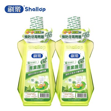 【刷樂】專業護理漱口水 綠茶 750ml 買一送一 (共2入)