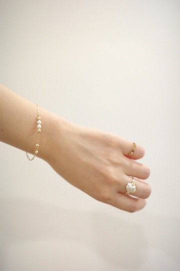 2way 珍珠手鏈 腳鏈 14Kgf