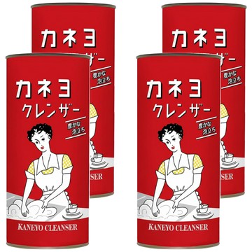 Kaneyo 廚房鍋具發泡清潔粉 400g 輕鬆去除油污 安全溫和不傷鍋具  4罐