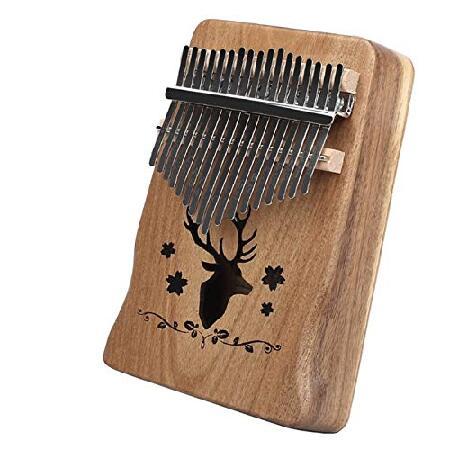 Beginner Kalimba Mahogany Kalimba 17-note Finger Piano Instrument (Color B)