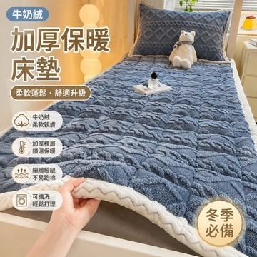 牛奶絨牀墊 學生宿舍單雙人褥子 冬季加厚保暖 家用可機洗 塔芙絨牀褥 FJUD