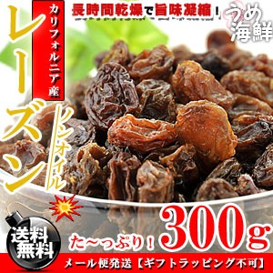 濃厚な甘味♪ノンオイル レーズン 300g 無添加 送料無料 ほしぶどう ドライレーズン