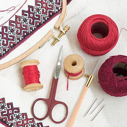 編み物 セット |超低品質 タンブールフック3本針(70 90-100)刺繍ビーズ針ツール スパンコールビーズ針セット かぎ針編みツールキット