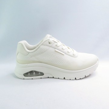 Skechers 177794OFWT 女休閒鞋 Uno Flex 氣墊 米白【iSport愛運動】