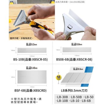 日本優良設計獎OLFA易握X系列刮刀刃寬10cm剷刀XSR-600(長62cm;附掛洞;右左手皆適;尾端可錘擊;品番222B)剷除刀