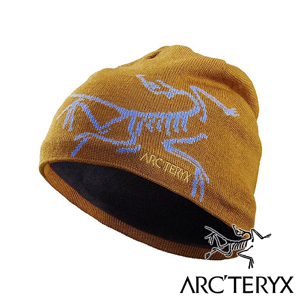 【Arc'teryx 始祖鳥】Bird Logo 針織毛帽『夕陽舞棕/海利克斯藍