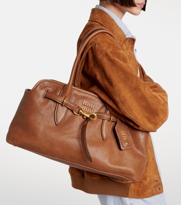 Miu Miu Aventure Large leather tote bag