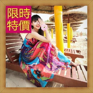 長洋裝 波希米亞長裙-夏季海邊度假休閒海灘連身裙子1色57g27【獨家進口】【米蘭精品】