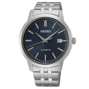 【SEIKO 精工】簡約紳士防水機械錶 SRPH87K1