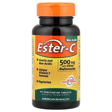 American Health, Ester-C®，含柑橘生物類黃酮，90 片素食片