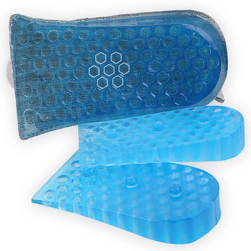 los1567蜂窩三層內增高鞋墊三層可調節男女柔軟透氣增高半墊現貨