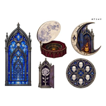 【9 月新品】20-154-0026 剪貼紙 瘋狂哥德萬聖節