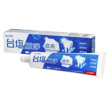 台鹽鹹淨晶亮牙膏